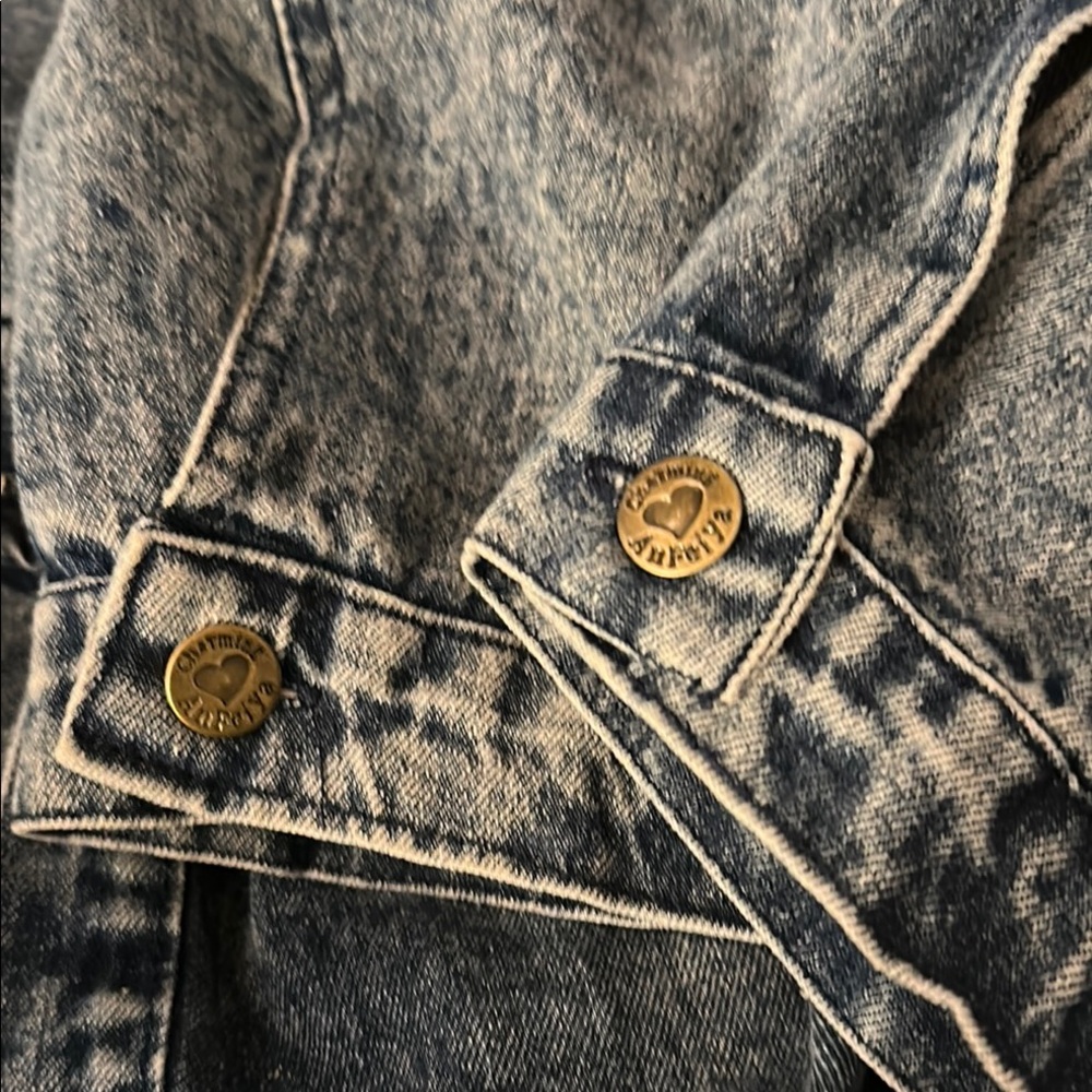 PLUS SIZE LONG JEAN JACKET WITH EMBELLISHMENTS - Picture 10 of 10